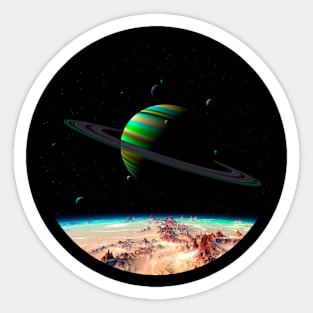 Planetary Art - The Eleven Moons Sticker